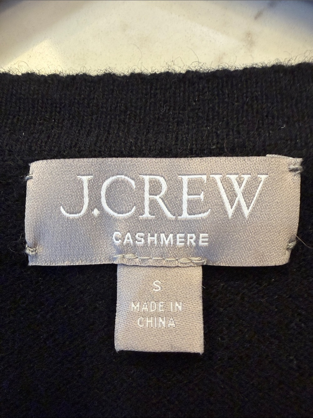 J.Crew Black V-Neck Cashmere Sleeveless Knit Vest Size Small - Picture 3 of 6